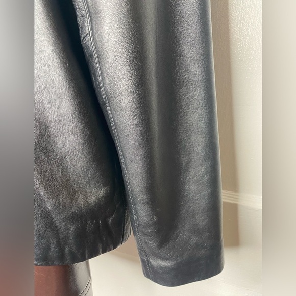 JLC New York L Black Leather Zipper Jacket with Pockets - Picture 7 of 11